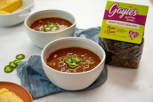 Hearty Black Bean Chili  -  Gayle's Gourmet Soups
