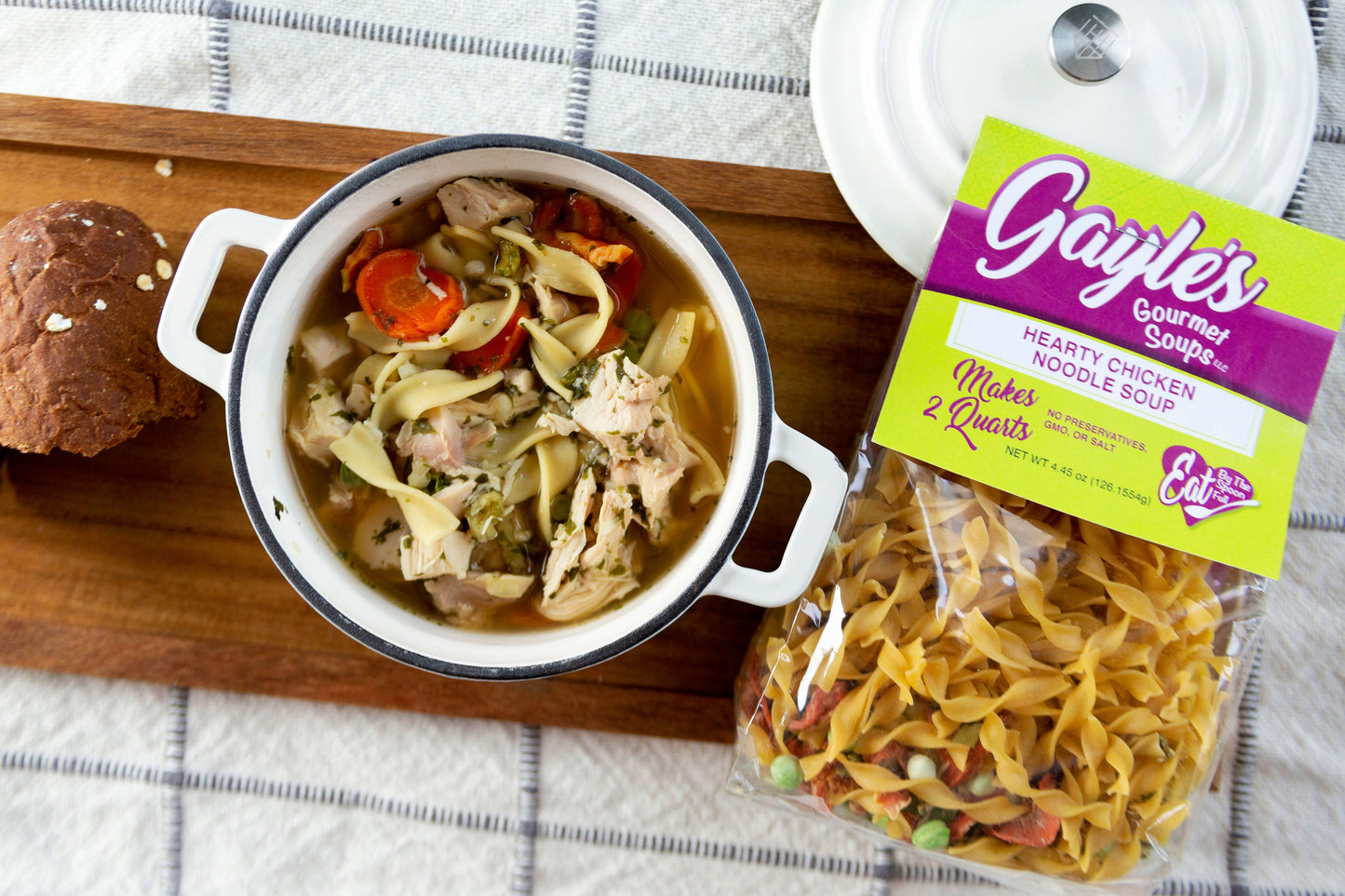 6-Pack of Gayle's Gourmet Soups w/ Free Ladle - includes yellow bag