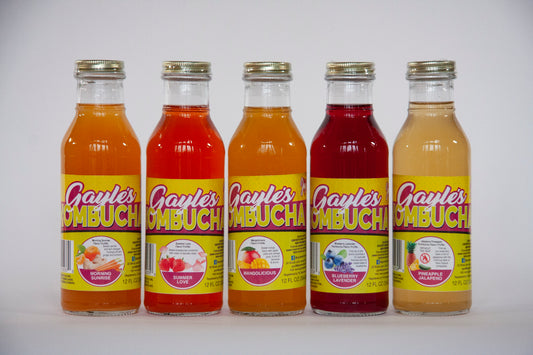 Half Cases (6 ea.) of 12 oz. bottles of Gayle's Kombucha - Shipped by FedEx (PA, NY, NJ, DE, MD only)